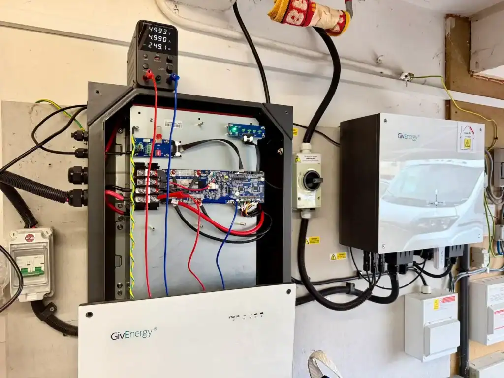 Rechargeable solar battery system for renewable energy storage.